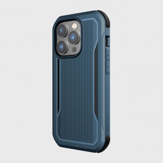 Raptic X-Doria Fort Case iPhone 14 Pro with MagSafe armored blue cover