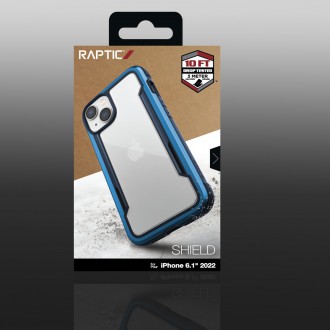 Raptic X-Doria Shield Case iPhone 14 armored cover blue