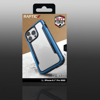 Raptic X-Doria Shield Case iPhone 14 Pro armored cover blue