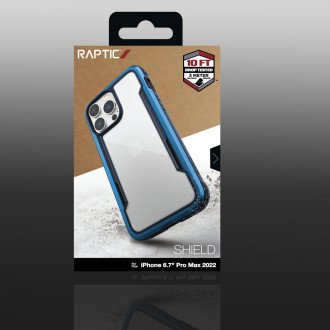 Raptic X-Doria Shield Case iPhone 14 Pro Max armored cover blue