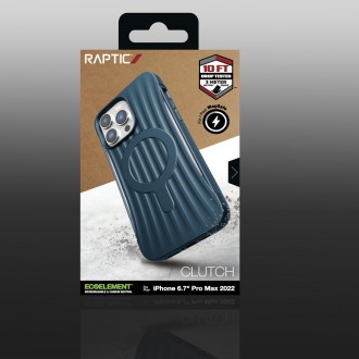 Raptic X-Doria Clutch Case iPhone 14 Pro Max with MagSafe back cover blue