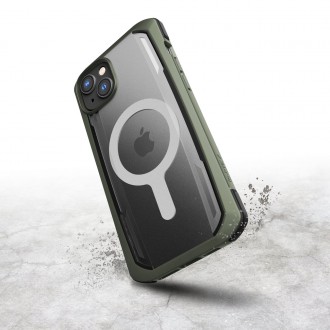 Raptic X-Doria Secure Case iPhone 14 with MagSafe armored cover green