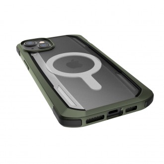Raptic X-Doria Secure Case for iPhone 14 Pro Max with MagSafe armored cover green
