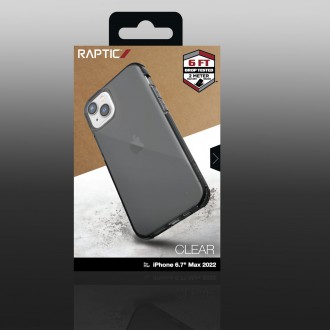 Raptic X-Doria Clear Case iPhone 14 Plus armored cover gray