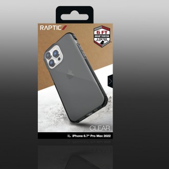 Raptic X-Doria Clear Case iPhone 14 Pro Max armored cover black