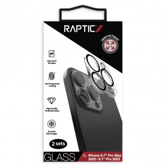 Raptic X-Doria Camera Protector Glass 2x iPhone 14 Pro tempered glass for camera camera lens