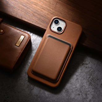 iCarer Case Leather Case Cover for iPhone 14 Brown (WMI14220705-BN) (MagSafe Compatible)