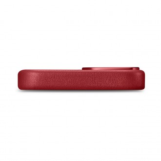 iCarer Case Leather cover case made of genuine leather for iPhone 14 red (WMI14220705-RD) (compatible with MagSafe)