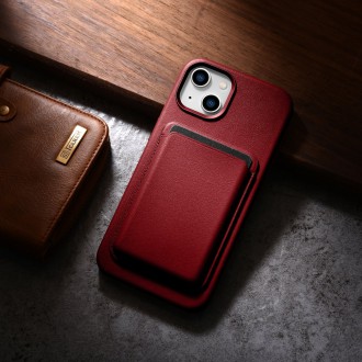 iCarer Case Leather cover case made of genuine leather for iPhone 14 red (WMI14220705-RD) (compatible with MagSafe)