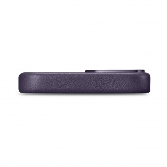 iCarer Case Leather Cover Case for iPhone 14 Dark Purple (WMI14220705-DP) (MagSafe Compatible)