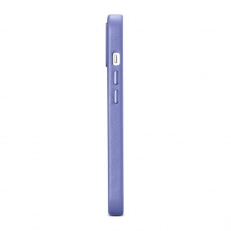 iCarer Case Leather Case Cover for iPhone 14 Light Purple (WMI14220705-LP) (MagSafe Compatible)