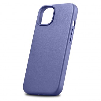 iCarer Case Leather Case Cover for iPhone 14 Light Purple (WMI14220705-LP) (MagSafe Compatible)