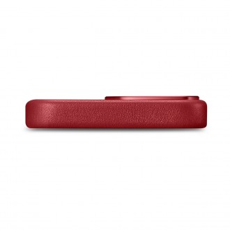 iCarer Case Leather Cover Genuine Leather Case for iPhone 14 Pro Max red (WMI14220708-RD) (MagSafe Compatible)