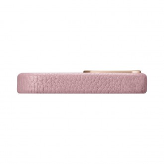 iCarer Litchi Premium Leather Case iPhone 14 Magnetic Leather Case with MagSafe Pink (WMI14220709-PK)