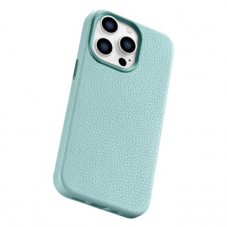 iCarer Litchi Premium Leather Case iPhone 14 Pro Max Magnetic Leather Case with MagSafe Green (WMI14220712-GN)