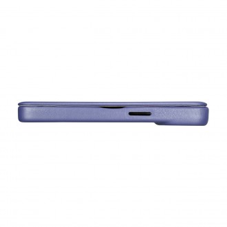 iCarer CE Premium Leather Folio Case iPhone 14 Pro Max Magnetic Flip Leather Folio Case MagSafe Light Purple (WMI14220716-LP)