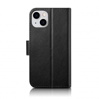 iCarer Wallet Case 2in1 Case iPhone 14 Leather Flip Cover Anti-RFID black (WMI14220725-BK)