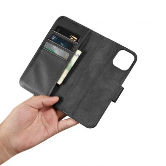 iCarer Wallet Case 2in1 Case iPhone 14 Leather Flip Cover Anti-RFID black (WMI14220725-BK)