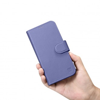 iCarer Wallet Case 2in1 Case iPhone 14 Leather Flip Cover Anti-RFID Light Purple (WMI14220725-LP)