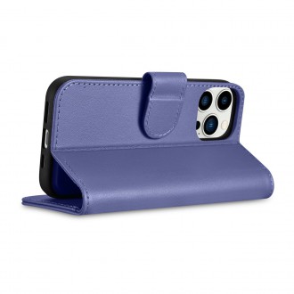iCarer Wallet Case 2in1 Cover iPhone 14 Pro Anti-RFID Leather Flip Case Light Purple (WMI14220726-LP)