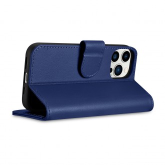 iCarer Wallet Case 2in1 Cover iPhone 14 Pro Leather Flip Case Anti-RFID blue (WMI14220726-BU)