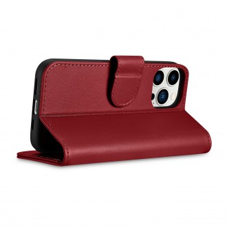 iCarer Wallet Case 2in1 Cover iPhone 14 Pro Max Leather Flip Cover Anti-RFID Red (WMI14220728-RD)