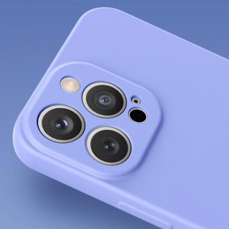 Silikonový obal iPhone 14 Plus silikonový kryt světle modrý