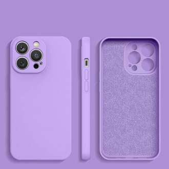 Silikonový obal iPhone 14 Plus silikonový obal fialový