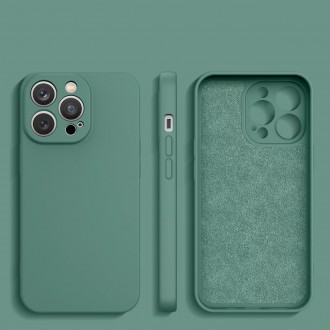 Silikonový obal iPhone 14 Plus silikonový obal zelený
