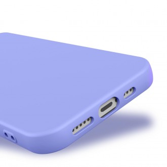 Silikonový obal na iPhone 13 Pro Max silikonový kryt světle fialový