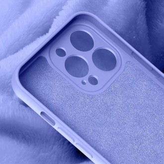 Silikonový obal na iPhone 13 Pro Max silikonový kryt fialový
