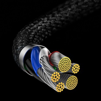 [PO VRÁCENÍ] Baseus MVP 2 úhlový kabel Napájecí kabel s bočním USB Type C / Lightning zástrčka 2m 20W černá (CAVP000301)