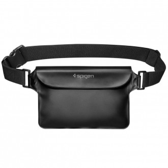 Spigen A620 UNIVERZÁLNÍ VODOTĚSNÁ PÁSOVÁ TAŠKA 2 BALENÍ ČERNÁ