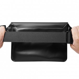 Spigen A620 UNIVERZÁLNÍ VODOTĚSNÁ PÁSOVÁ TAŠKA 2 BALENÍ ČERNÁ