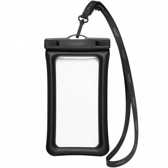 Spigen A621 UNIVERZÁLNÍ VODOTĚSNÉ POUZDRO & TAŠKA DO PASU ČERNÁ