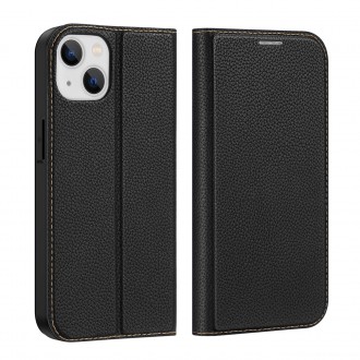Dux Ducis Skin X2 case for iPhone 14 case with magnetic flap black