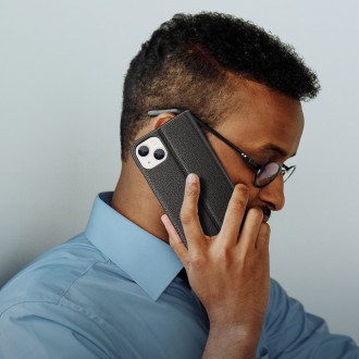 Dux Ducis Skin X2 case for iPhone 14 case with magnetic flap black