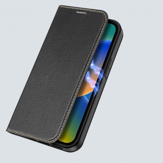 Dux Ducis Skin X2 case for iPhone 14 case with magnetic flap black