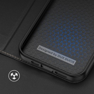 Dux Ducis Skin X2 case for iPhone 14 case with magnetic flap black