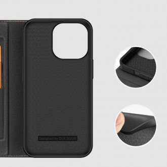 Dux Ducis Skin X2 case for iPhone 14 Pro magnetic flip cover black