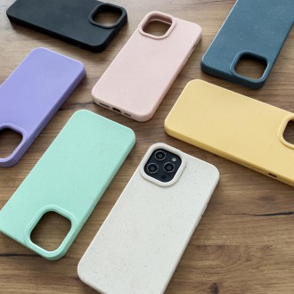 Eco Case obal na iPhone 14 silikonový rozložitelný kryt žlutý