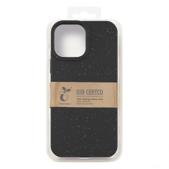 Pouzdro Eco Case pro iPhone 14 Pro Max silikonový rozložitelný kryt černý