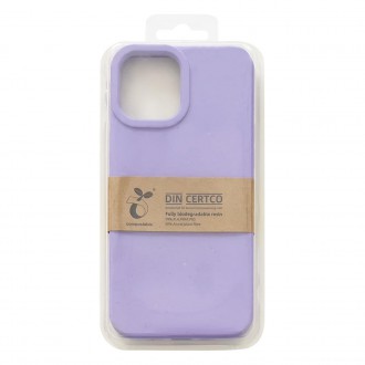 Pouzdro Eco Case pro iPhone 14 Pro Max silikonový rozložitelný kryt fialový