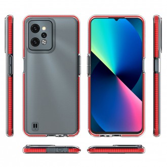 Spring Case pro silikonový kryt Realme C31 s rámečkem světle modrý