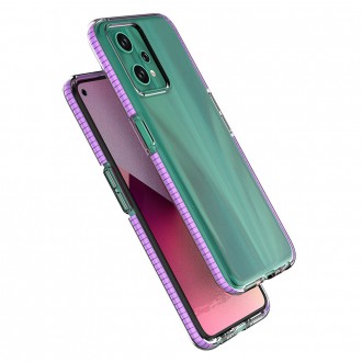 Spring Case pro silikonový kryt Realme 9 Pro s rámečkem světle modrý