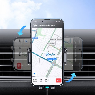 Joyroom car holder with wireless charger 15W for air vent black (JR-ZS245 vent)