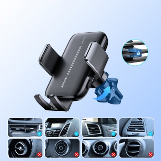 Joyroom car holder with wireless charger 15W for air vent black (JR-ZS245 vent)