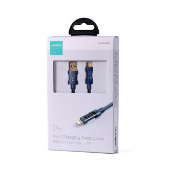 Joyroom USB cable - Lightning for charging / data transmission 2,4A 20W 2m blue (S-UL012A20)