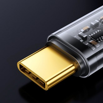 [RETURNED ITEM] Joyroom USB cable - USB Type C for charging / data transmission 3A 1.2m black (S-UC027A12)