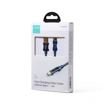 Joyroom USB cable - USB Type C for charging / data transmission 3A 1.2m blue (S-UC027A12)